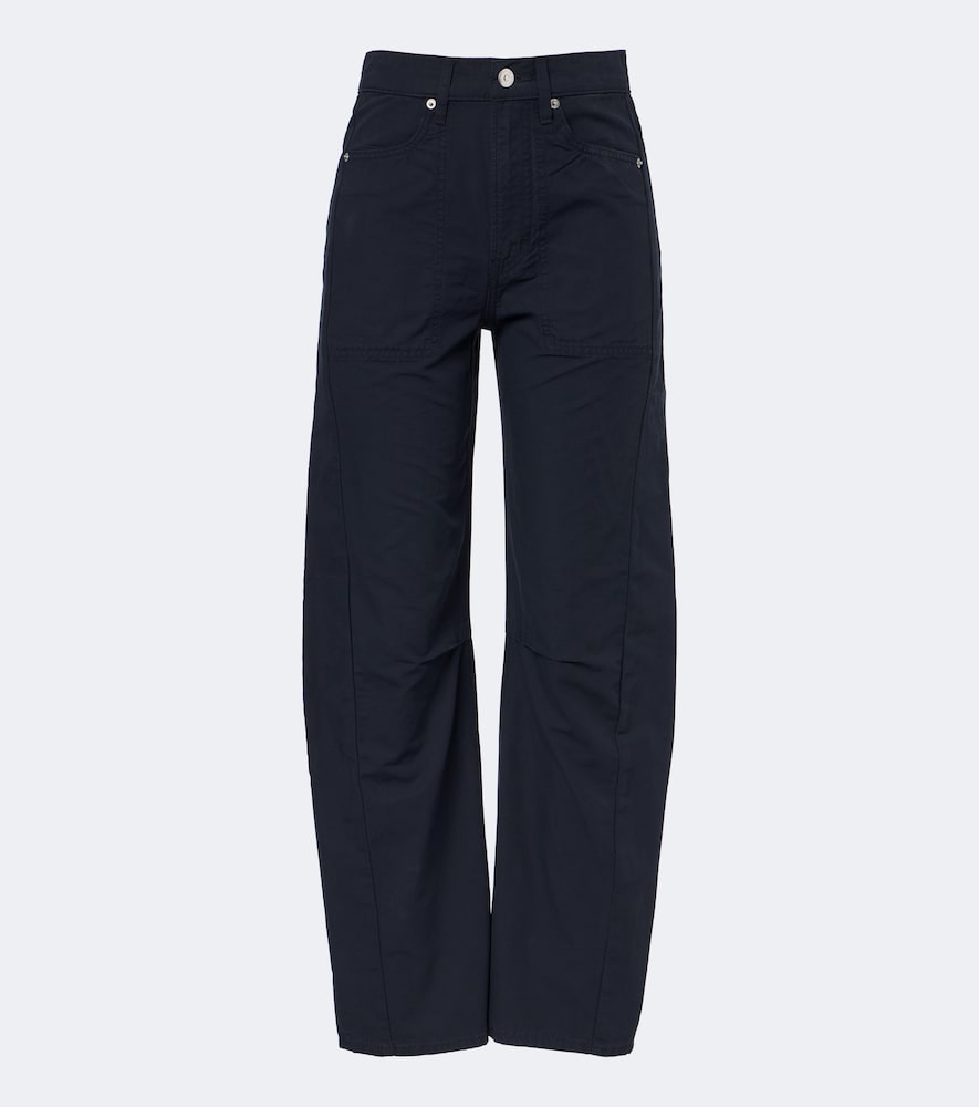 Pantaloni Sloan barrel in cotone