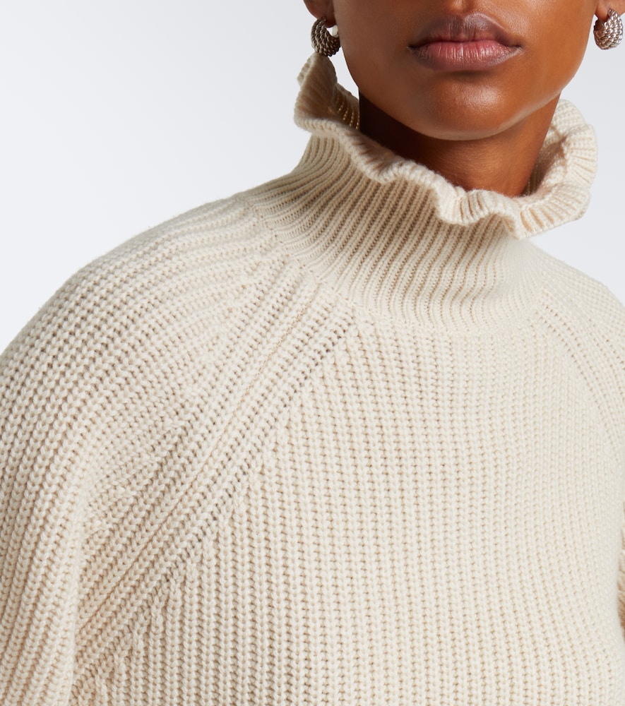 Ribbed-Knit Wool And Cashmere Sweater