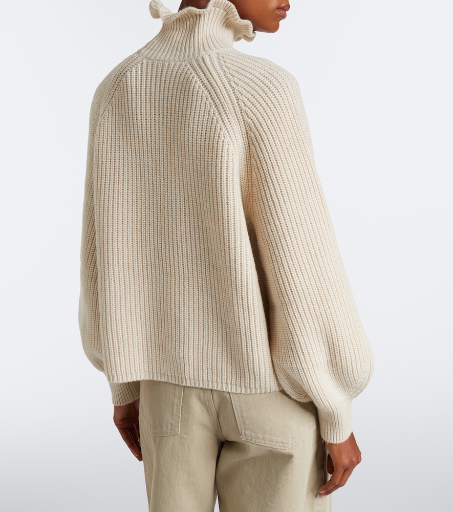 Ribbed-Knit Wool And Cashmere Sweater