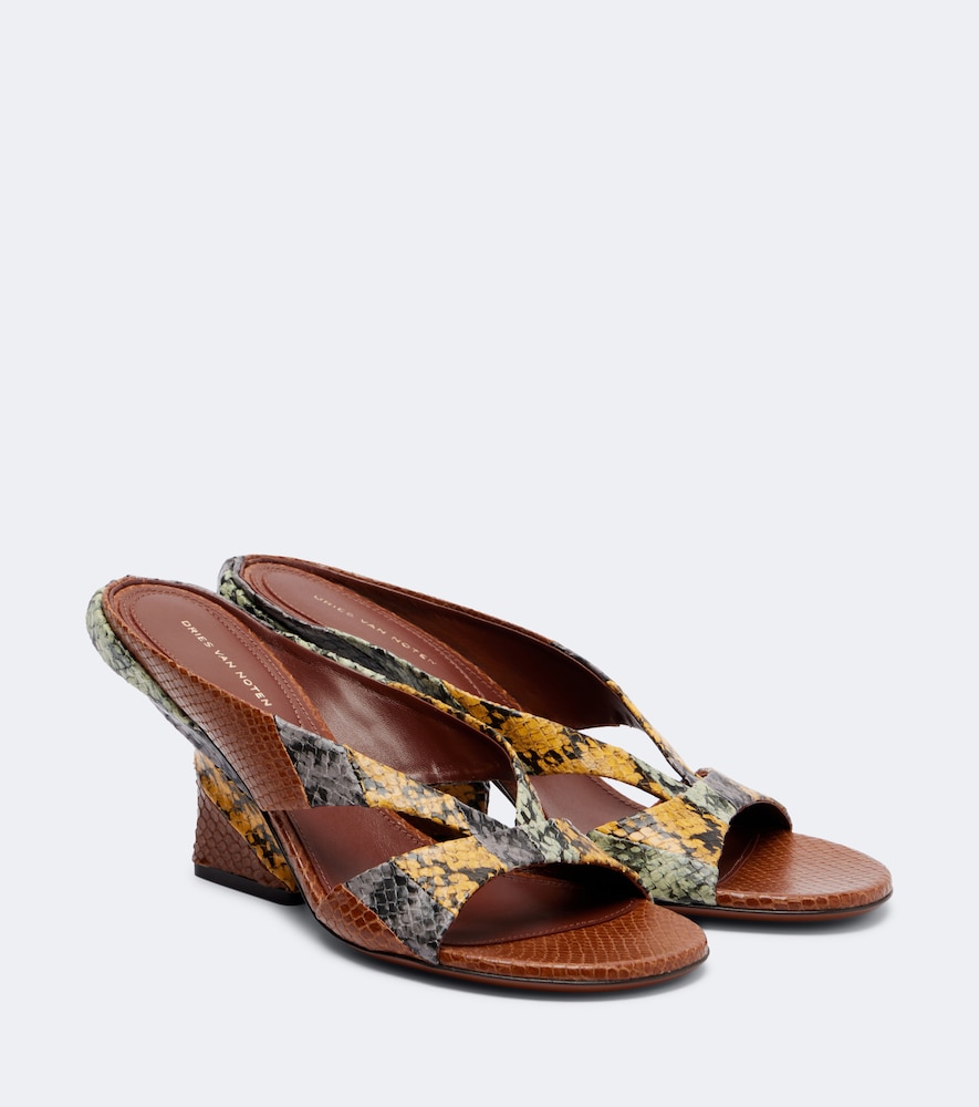 Dries Van Noten Snake-effect leather wedge sandals | Thumbnail 7 Dries Van Noten Snake-effect leather wedge sandals | Thumbnail 7