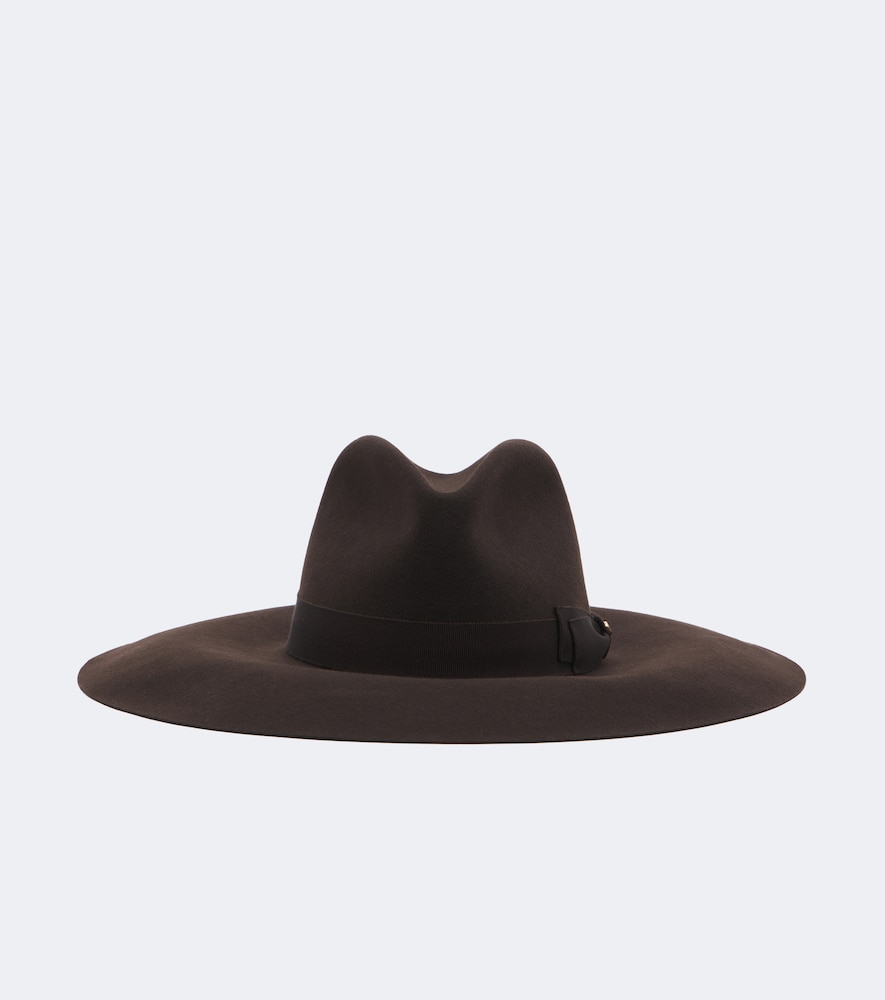 Fedora VLogo aus Kaschmirfilz