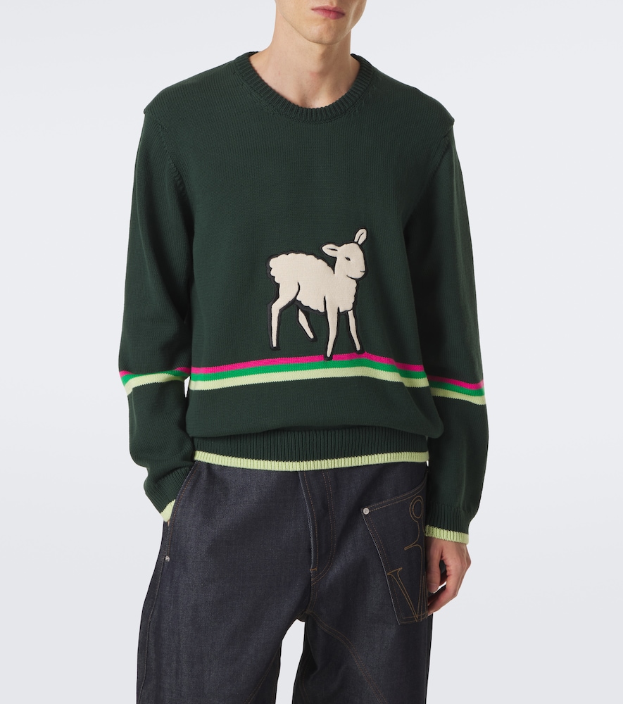 Embroidered Cotton Sweater