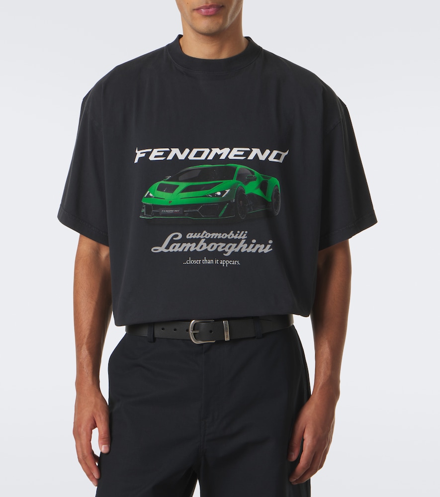 X Lamborghini Printed Cotton Jersey T-Shirt