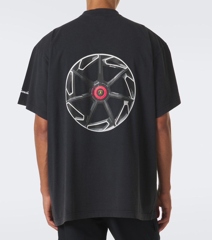 X Lamborghini Printed Cotton Jersey T-Shirt