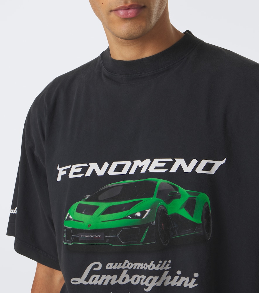 X Lamborghini Printed Cotton Jersey T-Shirt