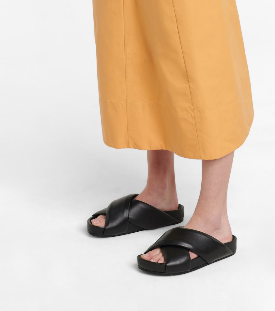 Jil Sander Jil Sander Quilted Leather Sandals 