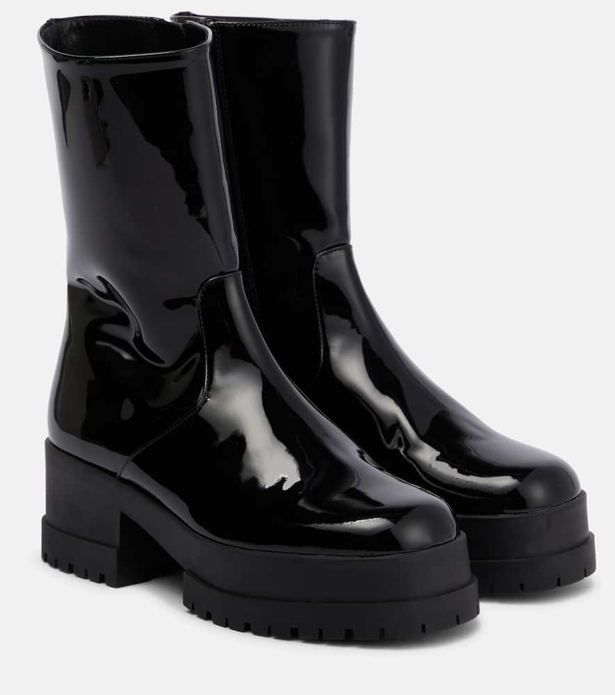 Clergerie Wilmer patent leather ankle boots Smart Closet