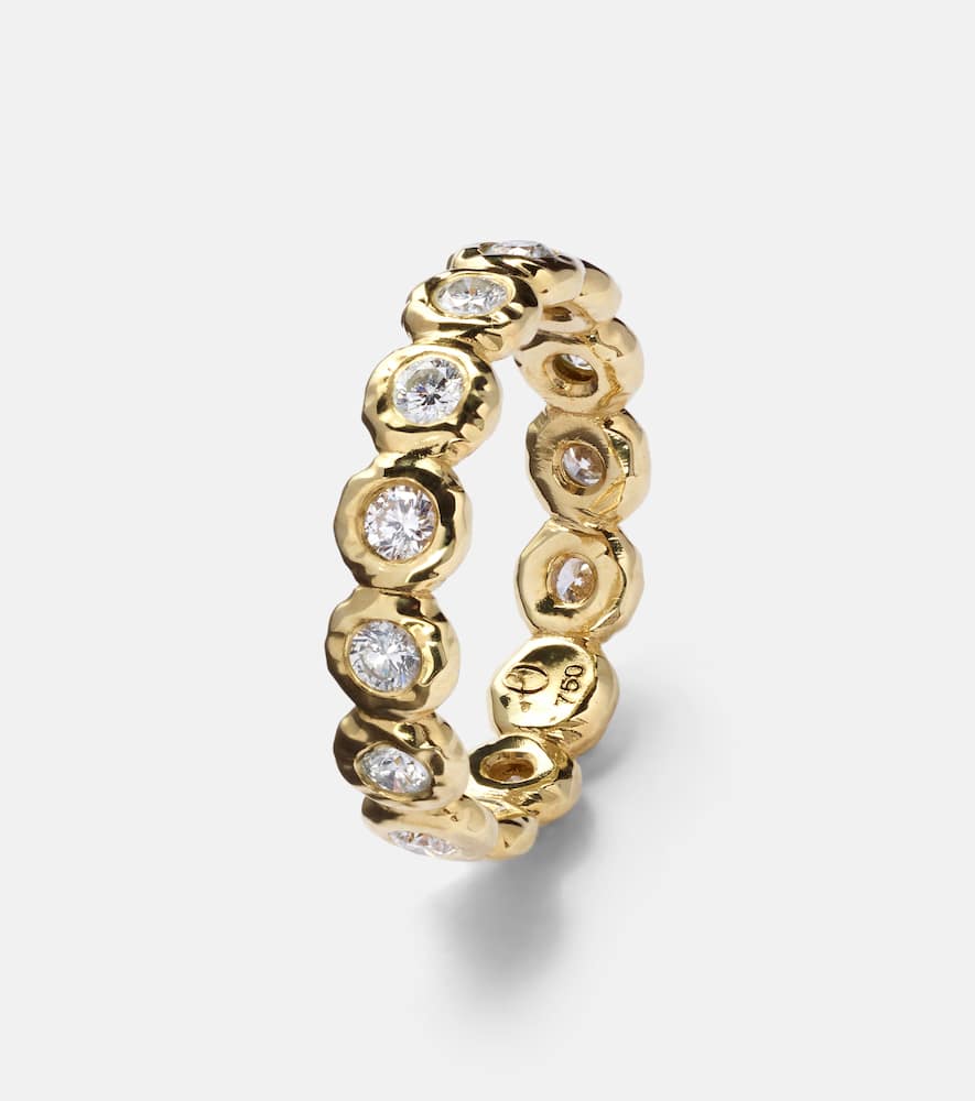 Shop Octavia Elizabeth Nesting Gem 18kt Gold Eternity Ring With Diamonds In Yellow Gold