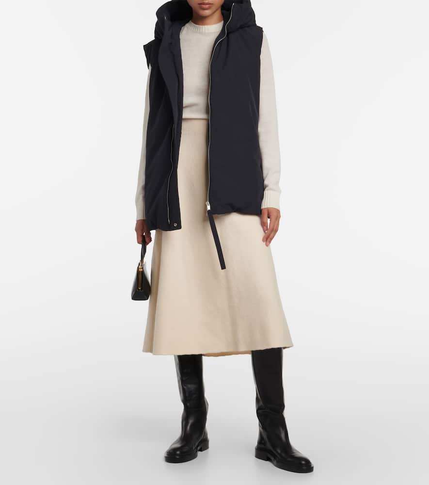 Jil Sander Oversized hooded down vest