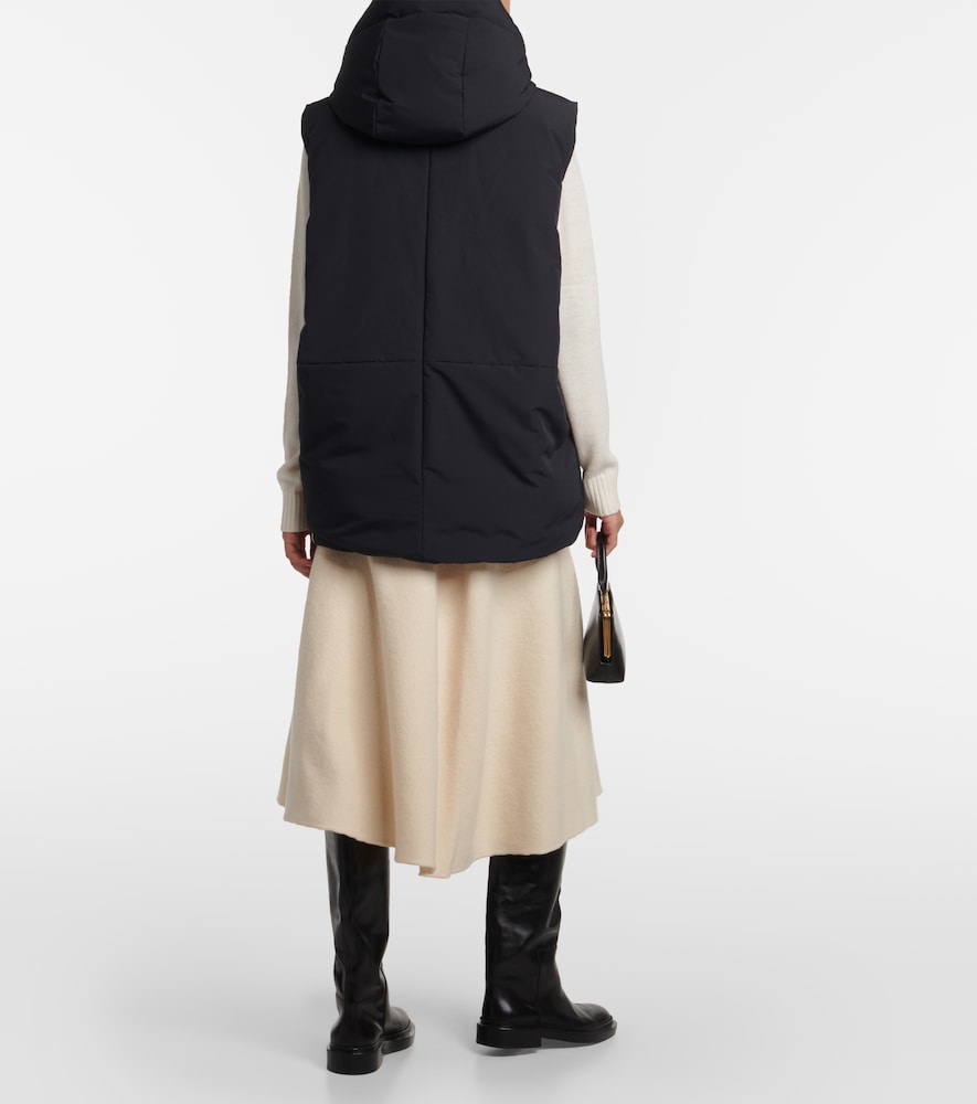  Jil Sander Jil Sander Oversized Hooded Down Vest 