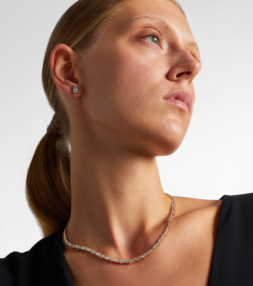 18Kt Gold Tennis Necklace With Diamonds
