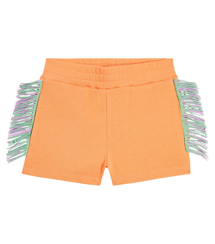 Stella McCartney Kids Fringed cotton jersey shorts　Stella McCartney キッズ フリンジ コットン ジャージ ショーツ Stella