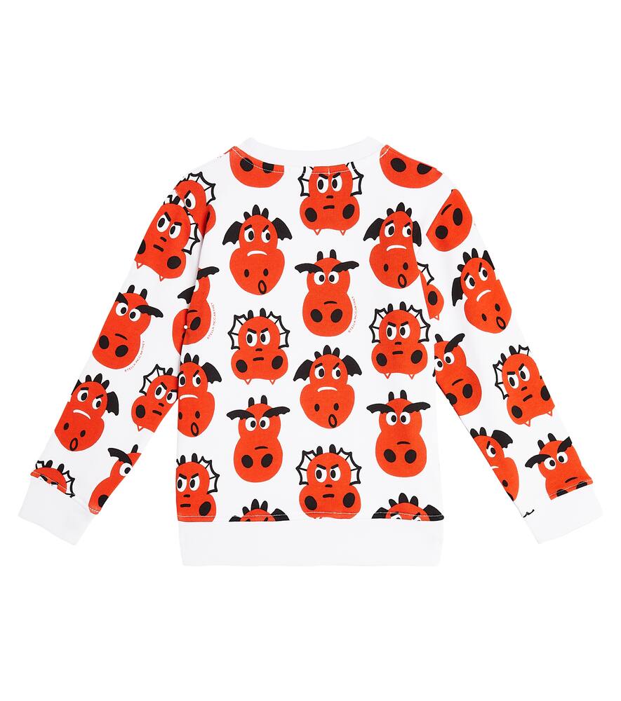 Stella Mccartney Printed Cotton Jersey Sweatshirt In Multicoloured