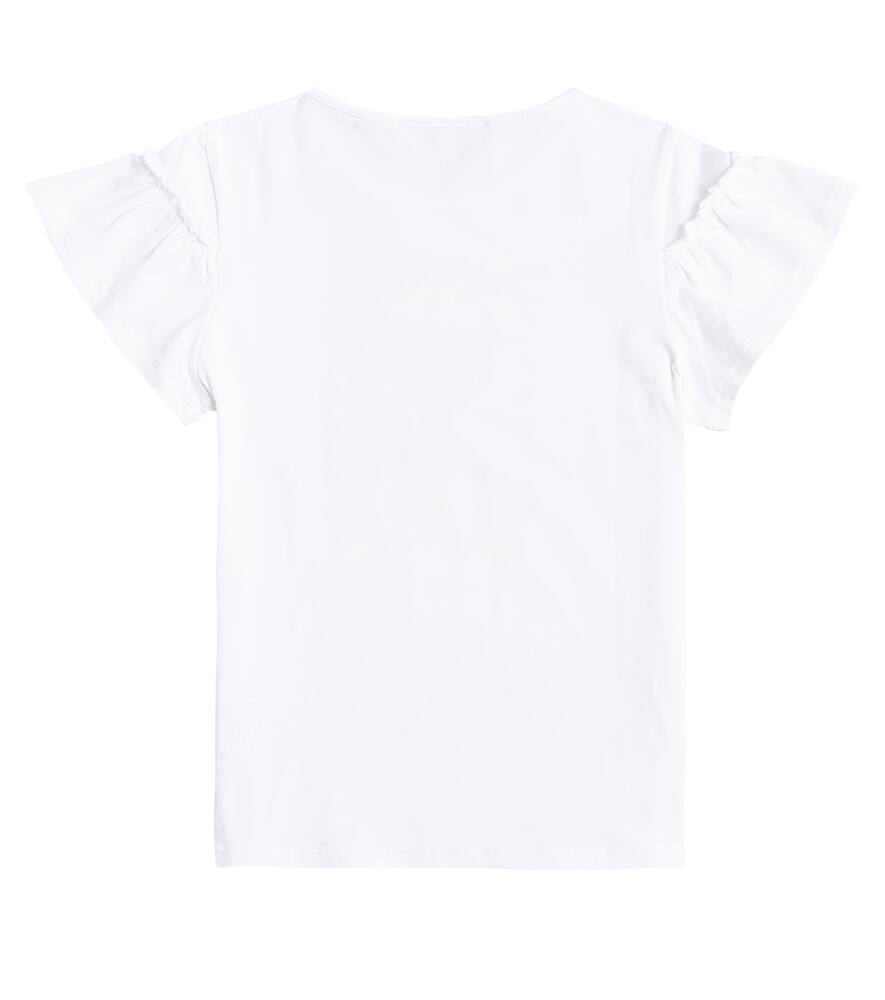 Tartine Et Chocolat Printed Cotton-blend Jersey T-shirt In White