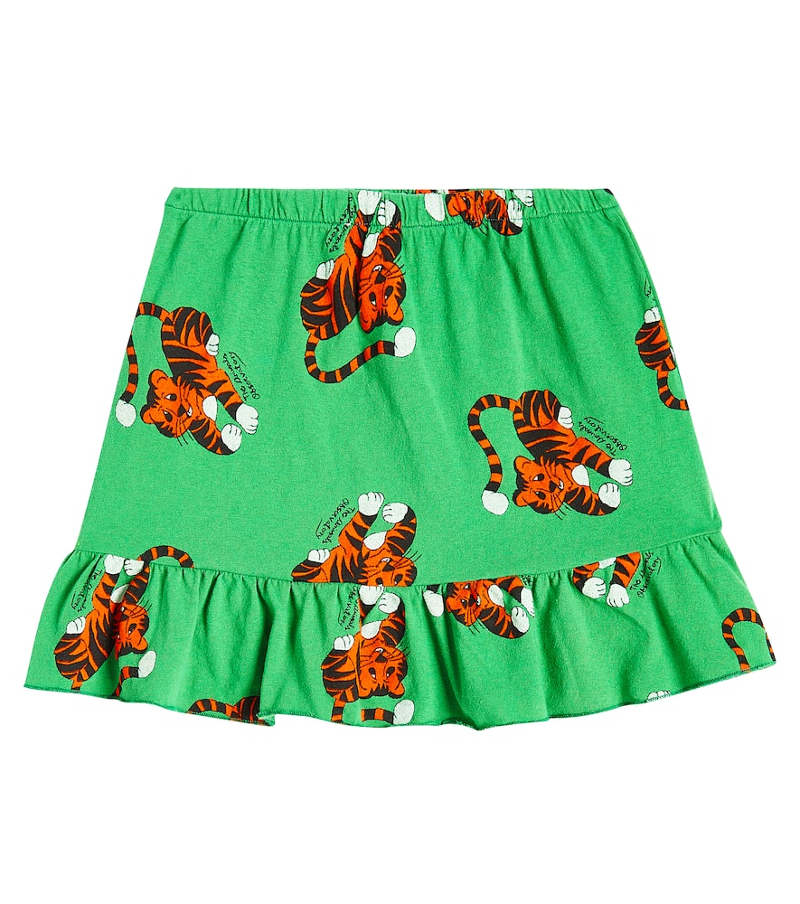 The Animals Observatory Manatee Cotton Skirt In Green