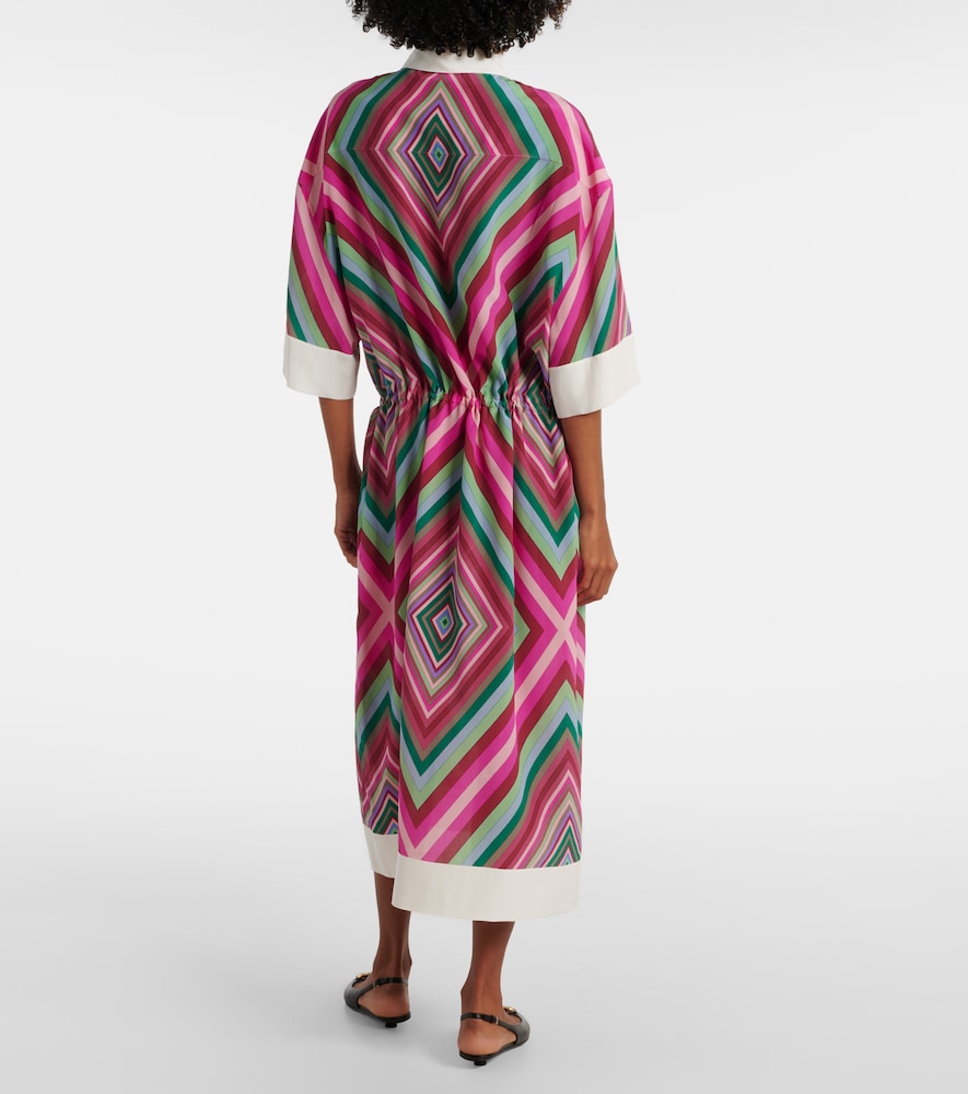  Valentino Valentino Hemdblusenkleid Rhombus 75 Aus Seide 
