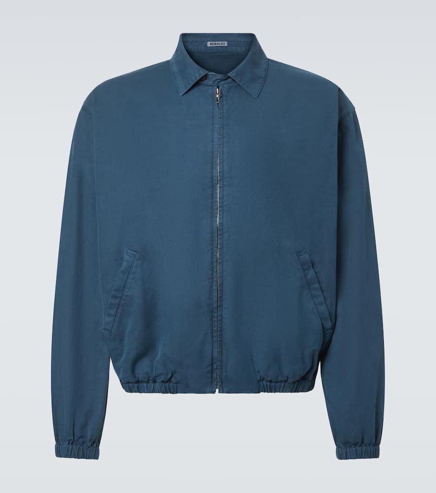 Cotton gabardine blouson