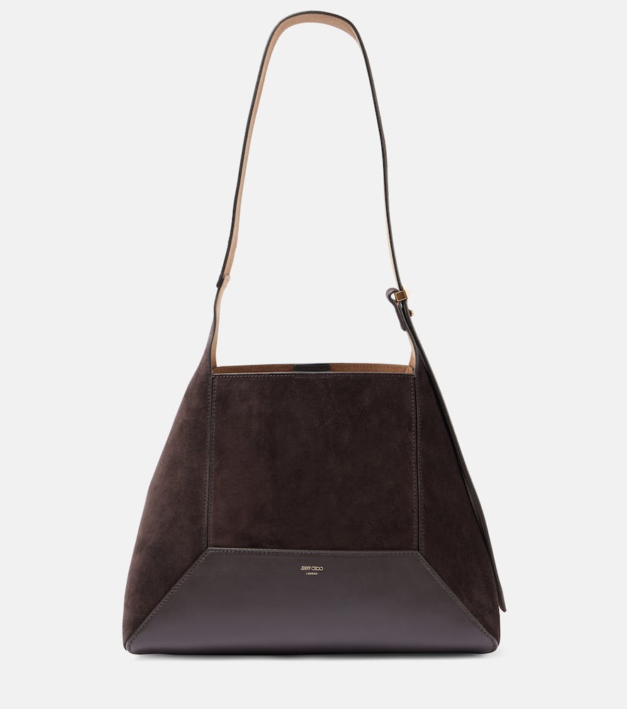 Jimmy Choo Diamond Medium suede and leather tote bag