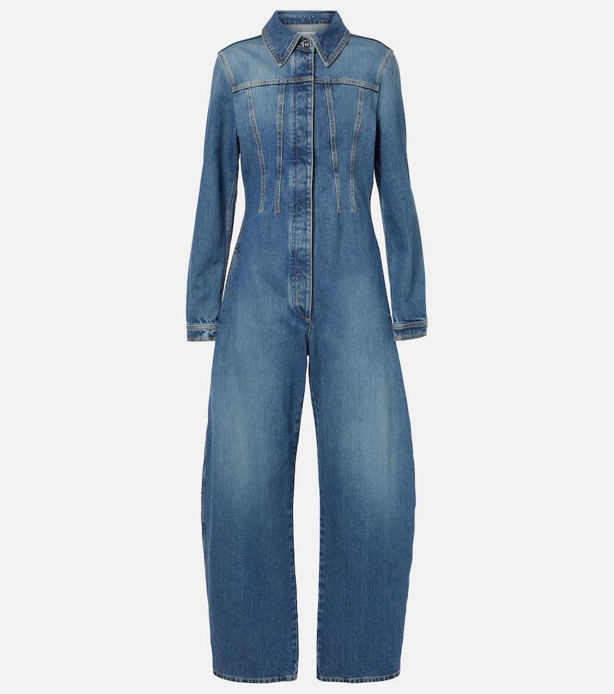 Alaïa Round denim jumpsuit