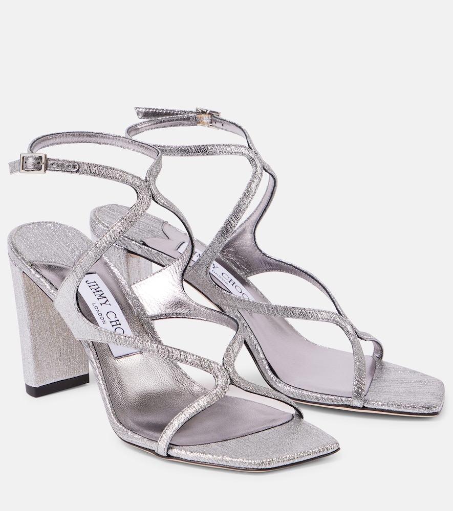 Jimmy Choo Azie 85 metallic leather sandals