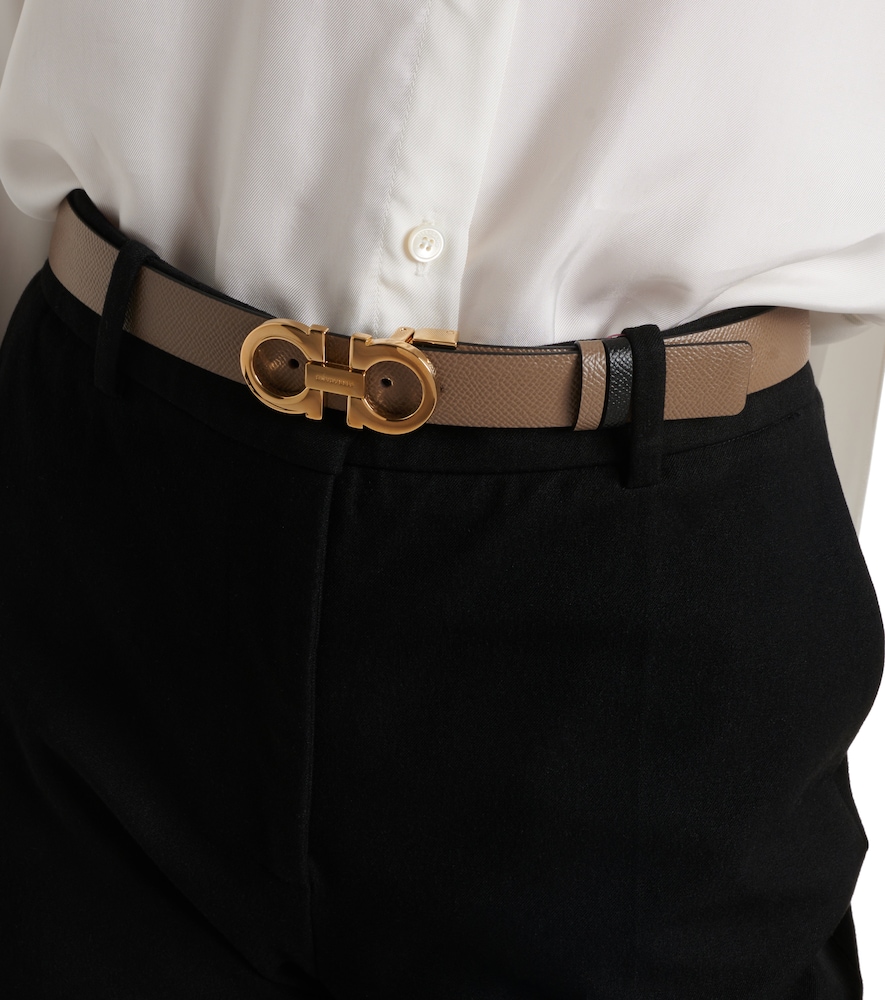  Ferragamo Ferragamo Cinturón Gancini De Piel Reversible 
