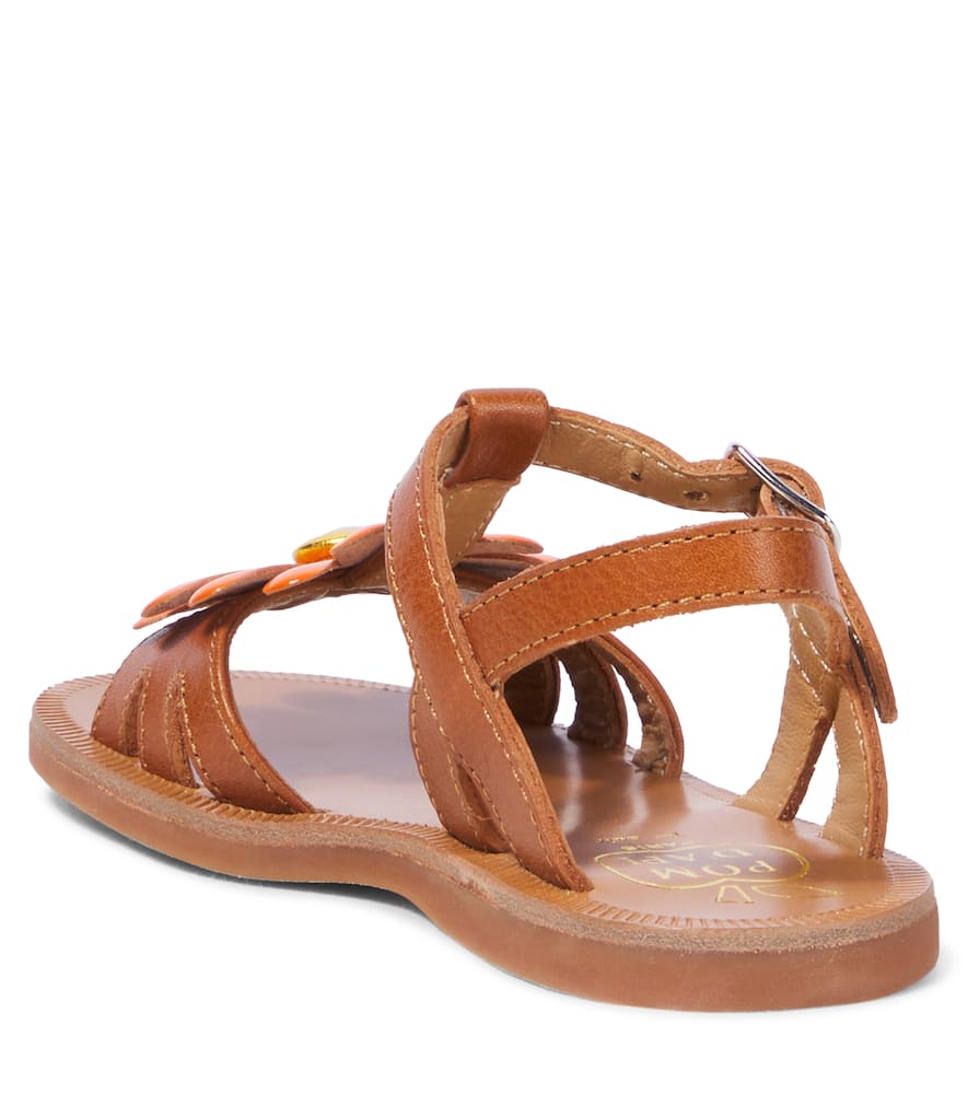 Pom D'api Sandalen Plagette Big Flo Aus Leder In Braun