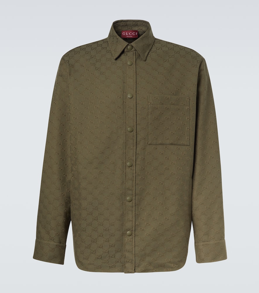 GG Canvas cotton-blend shirt