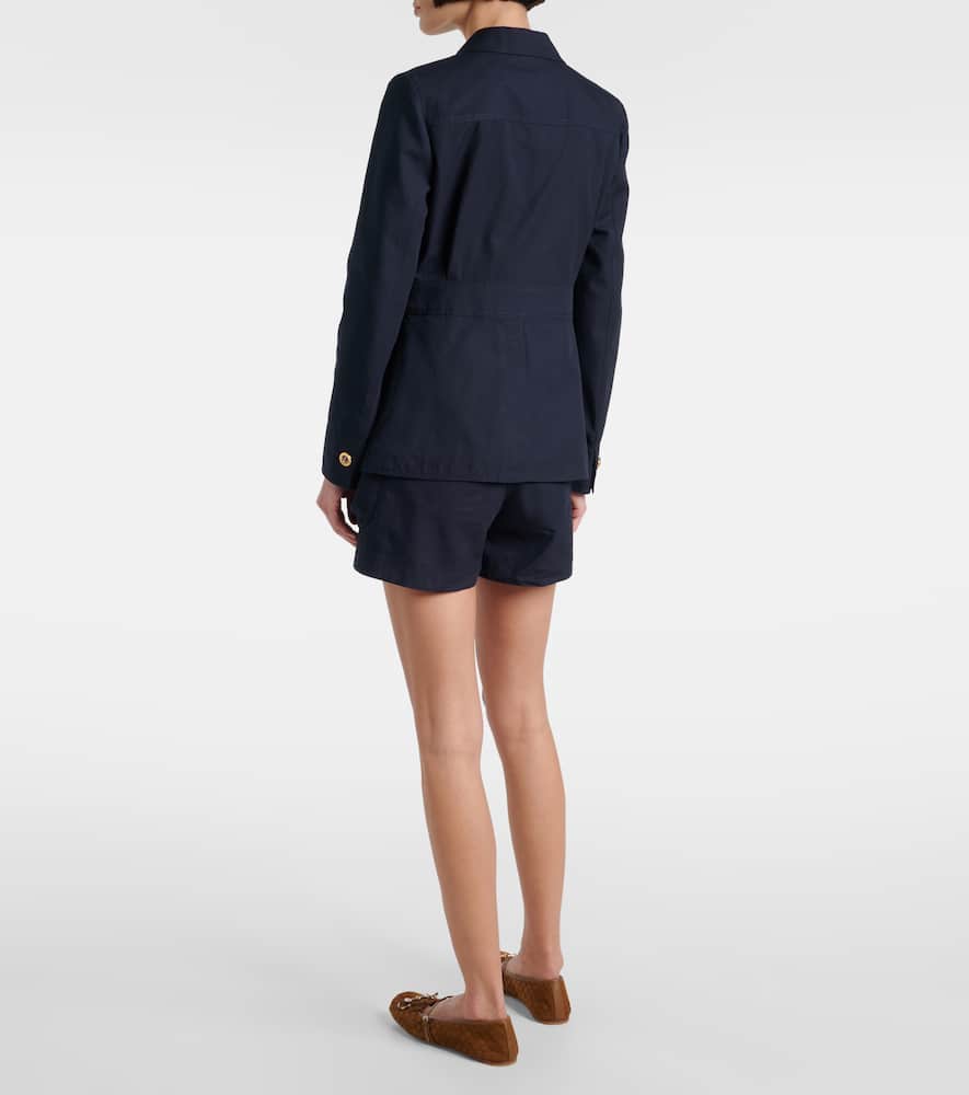Gucci Cotton Canvas Jacket With Embroidery