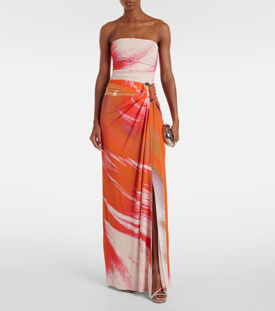 Simkhai Emma Printed Jersey Maxi Dress