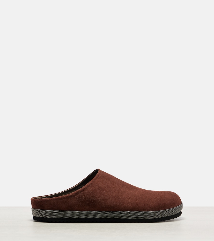 Monili Suede Clogs