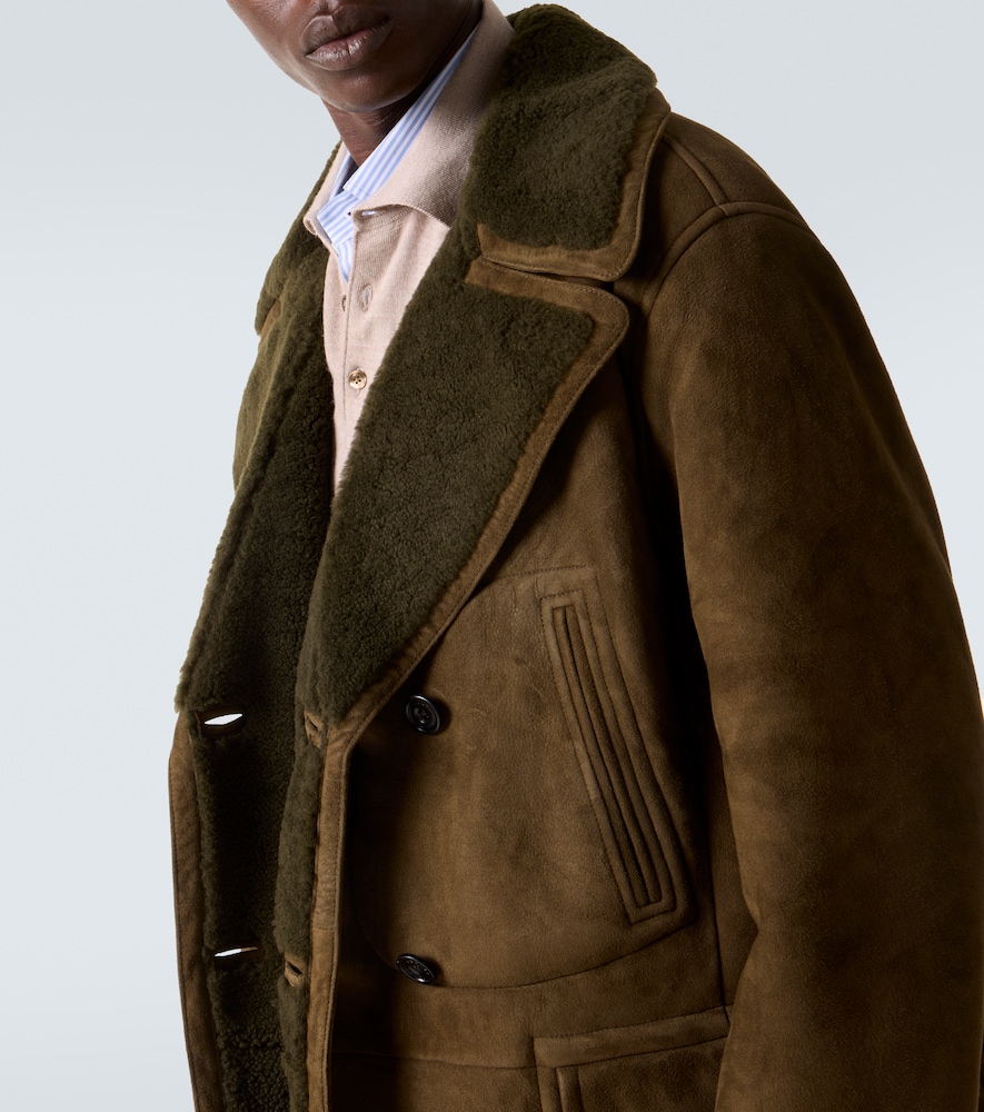  Ralph Lauren Purple Label Ralph Lauren Purple Label Shearling-lined Suede Jacket 