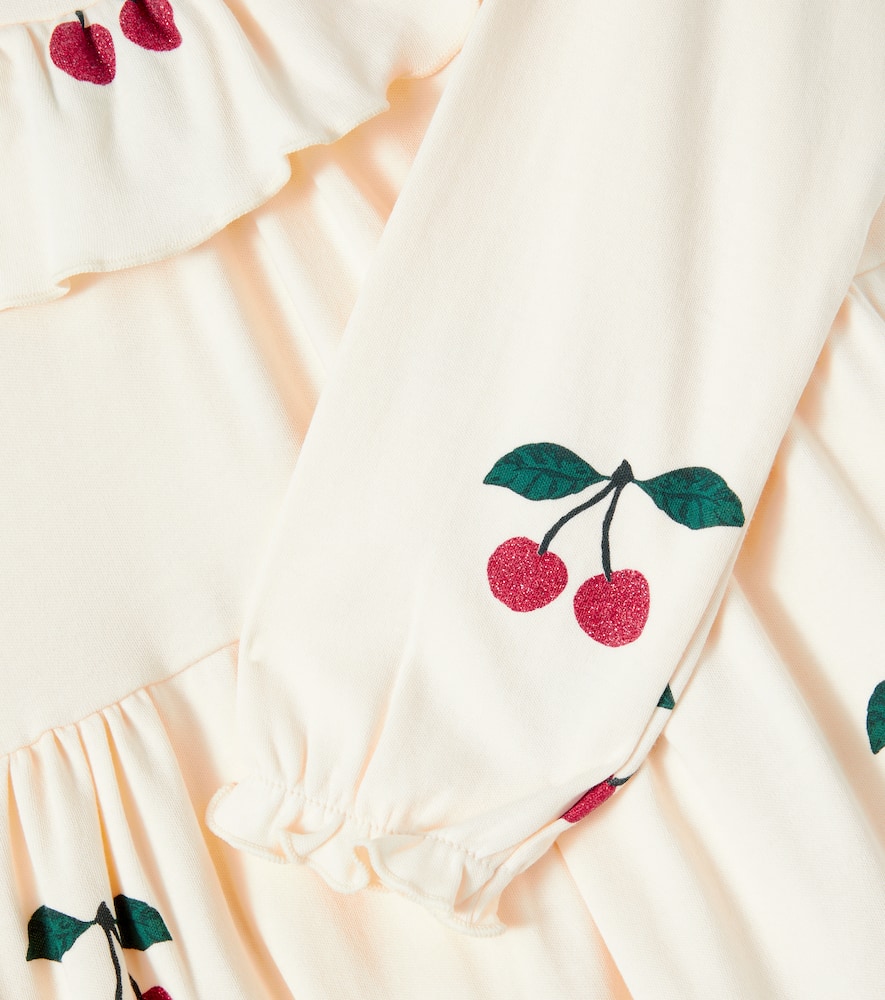 Konges Sløjd Mali Glitter Printed Cotton Dress In White