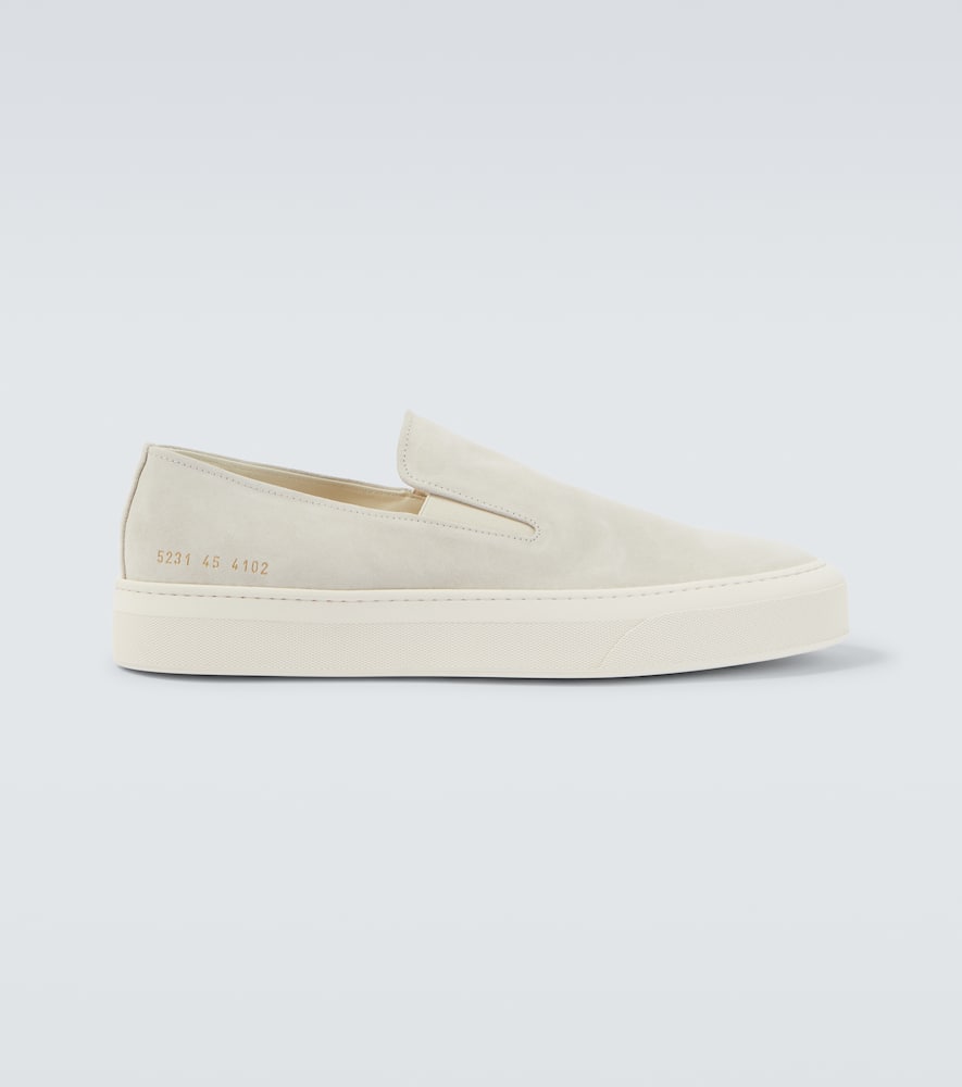 Common Projects Suede Slip-on Sneakers In Sand