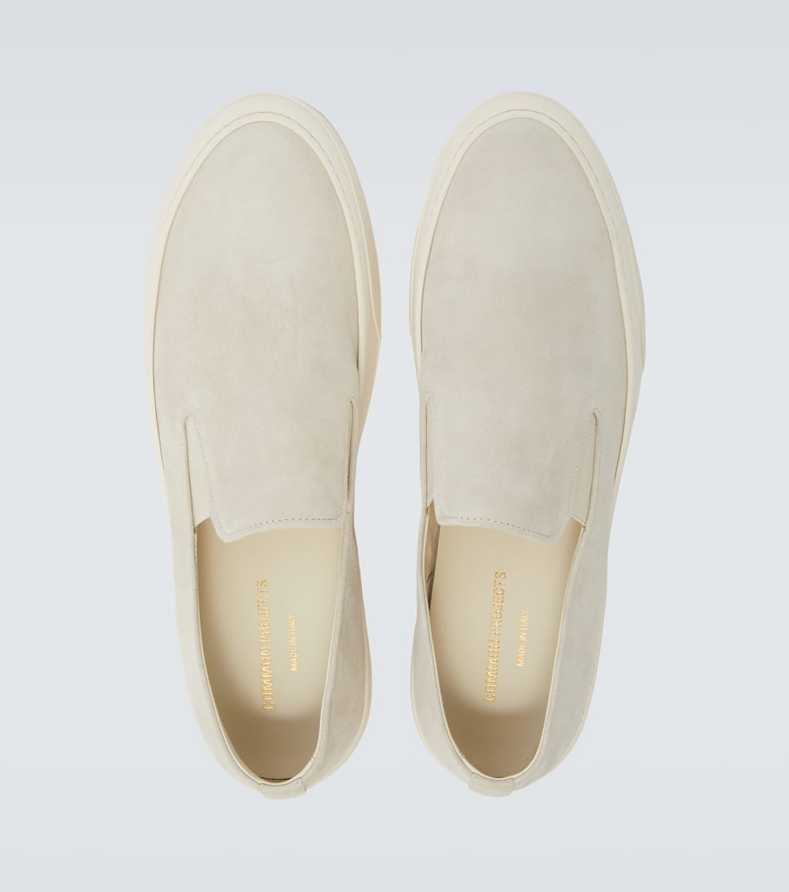 Common Projects Suede Slip-on Sneakers In Sand