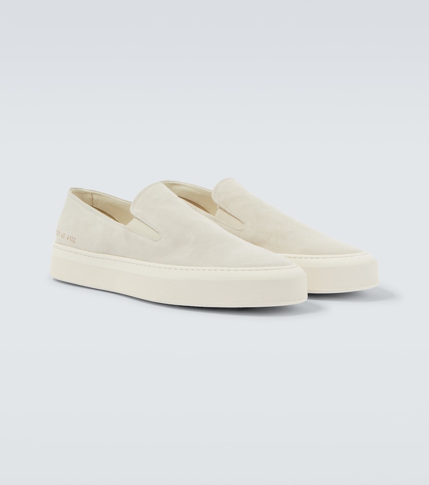 Common Projects Suede Slip-on Sneakers In Sand