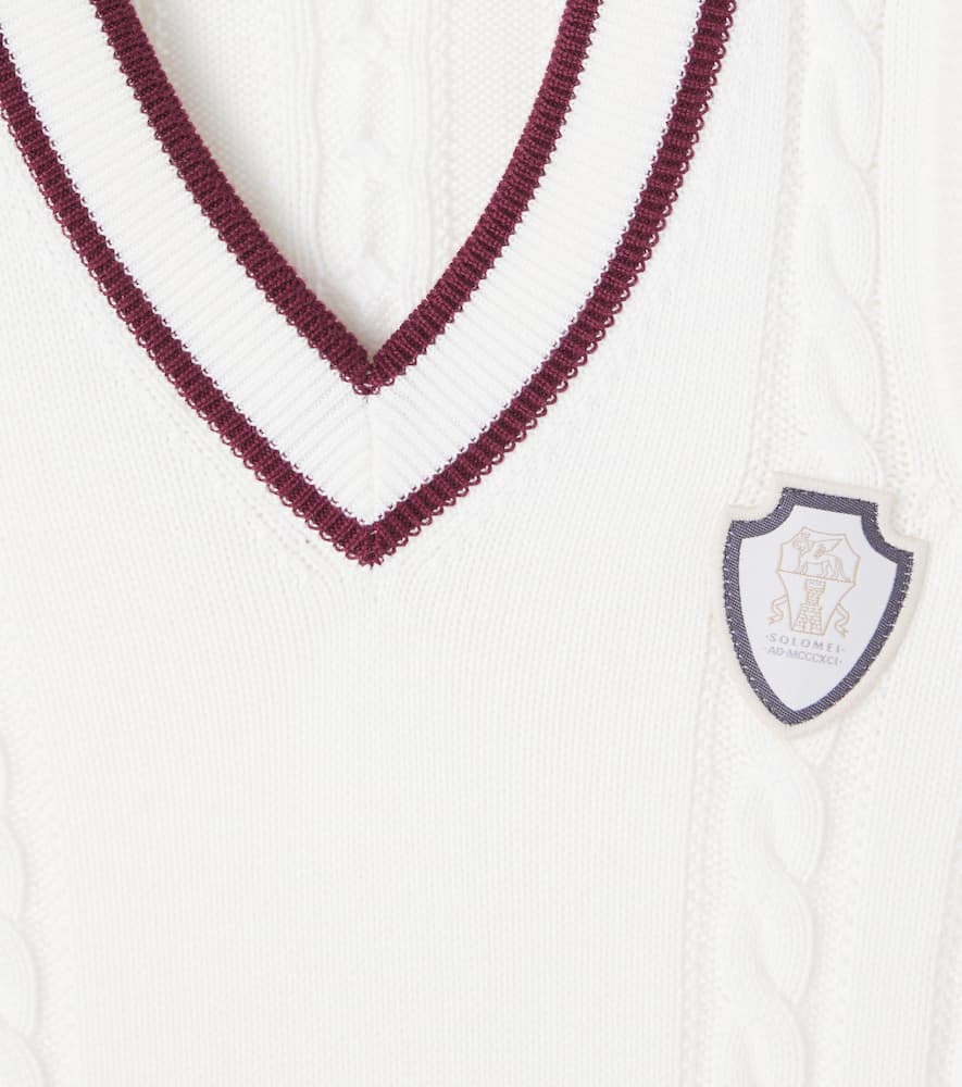 Brunello Cucinelli Knitted Vest In White