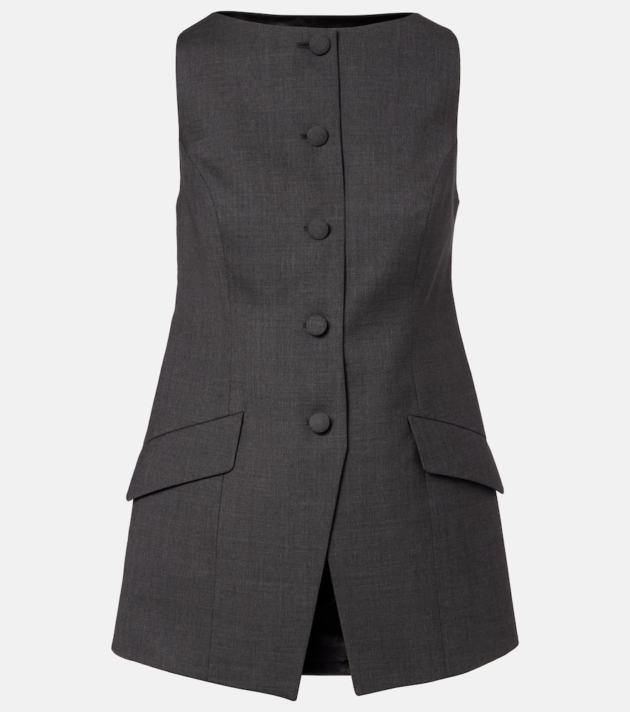 Rohe Róhe Wool Vest In Gold