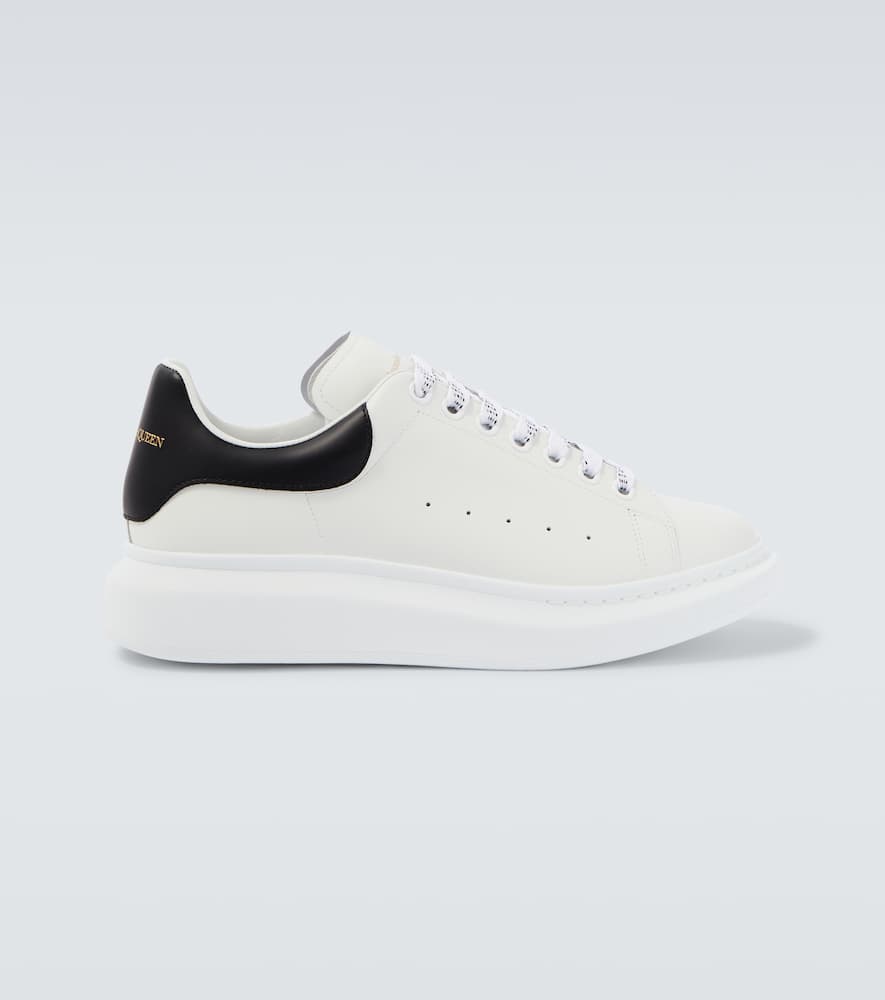 Alexander Mcqueen Oversized Leather Sneakers In White
