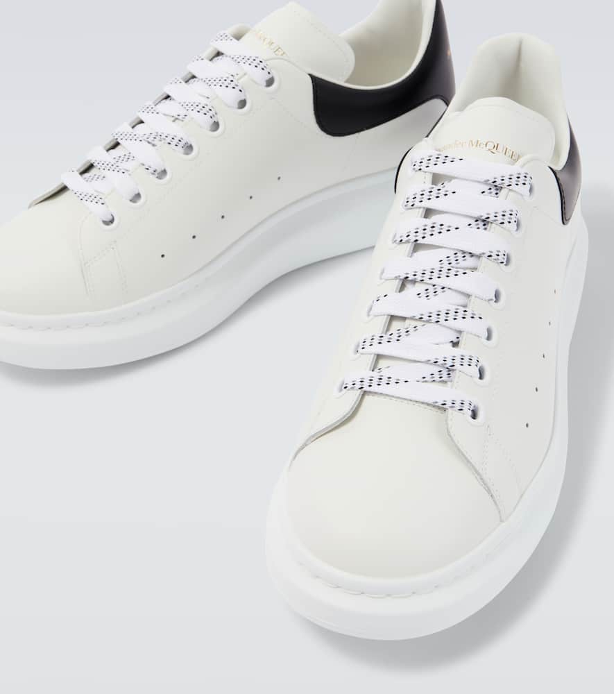 Alexander Mcqueen Oversized Leather Sneakers In White