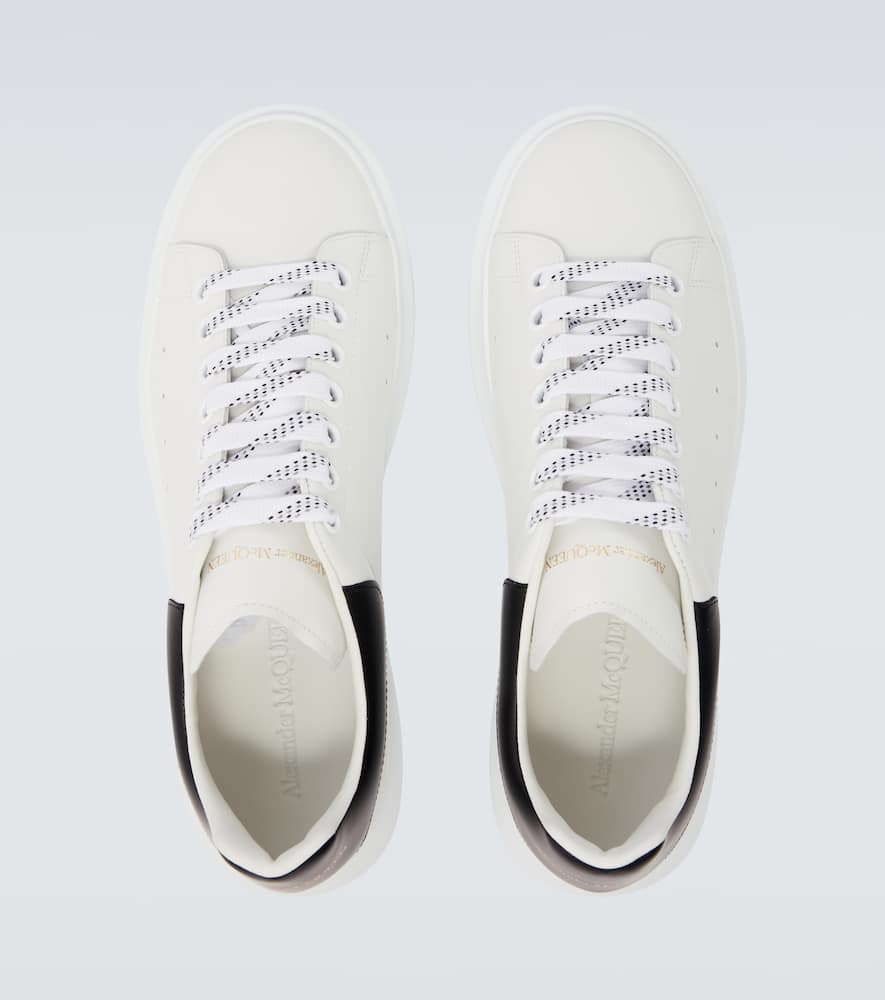 Alexander Mcqueen Oversized Leather Sneakers In White
