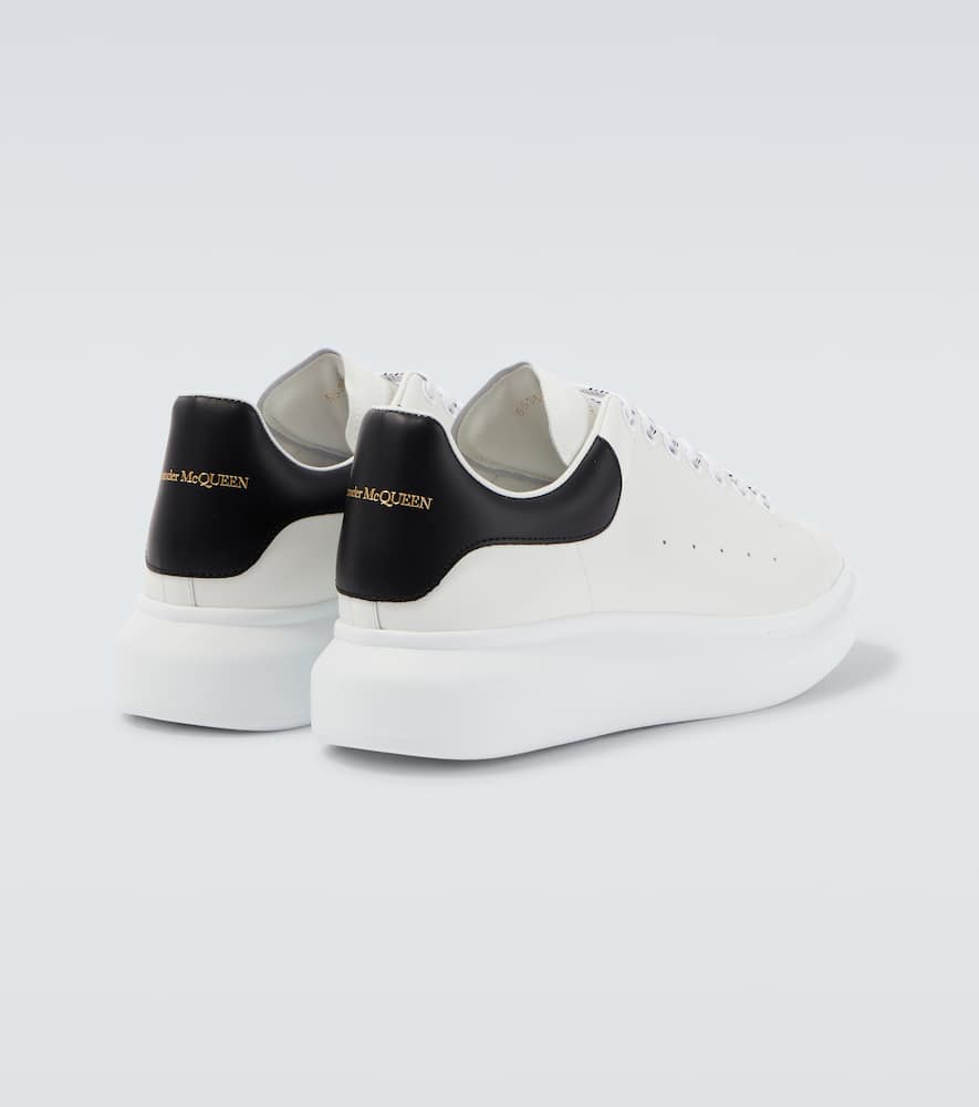 Alexander Mcqueen Oversized Leather Sneakers In White