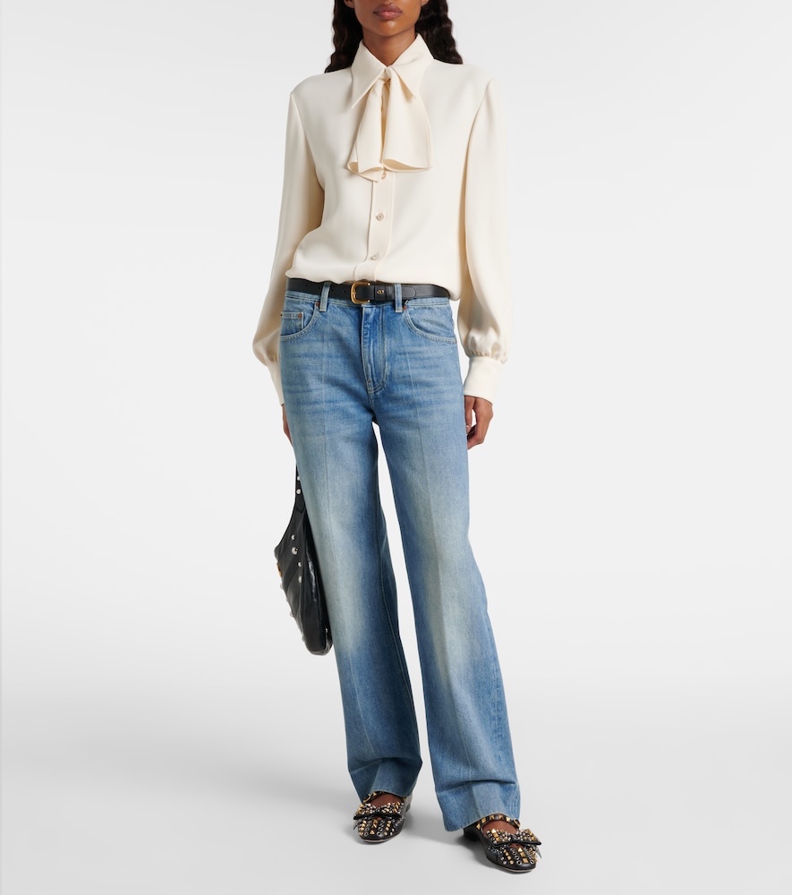  Valentino Valentino Schluppenbluse Aus Cady Couture 