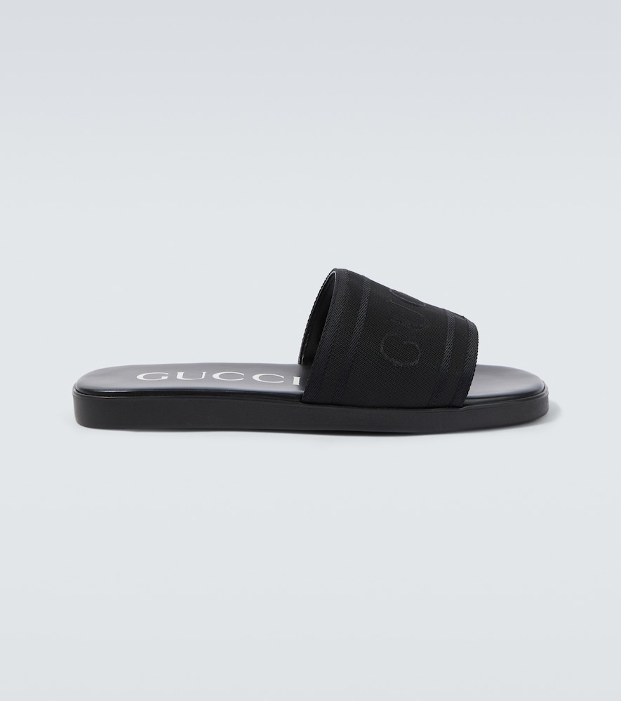  Gucci Gucci Pantoletten Aus Canvas Und Leder 