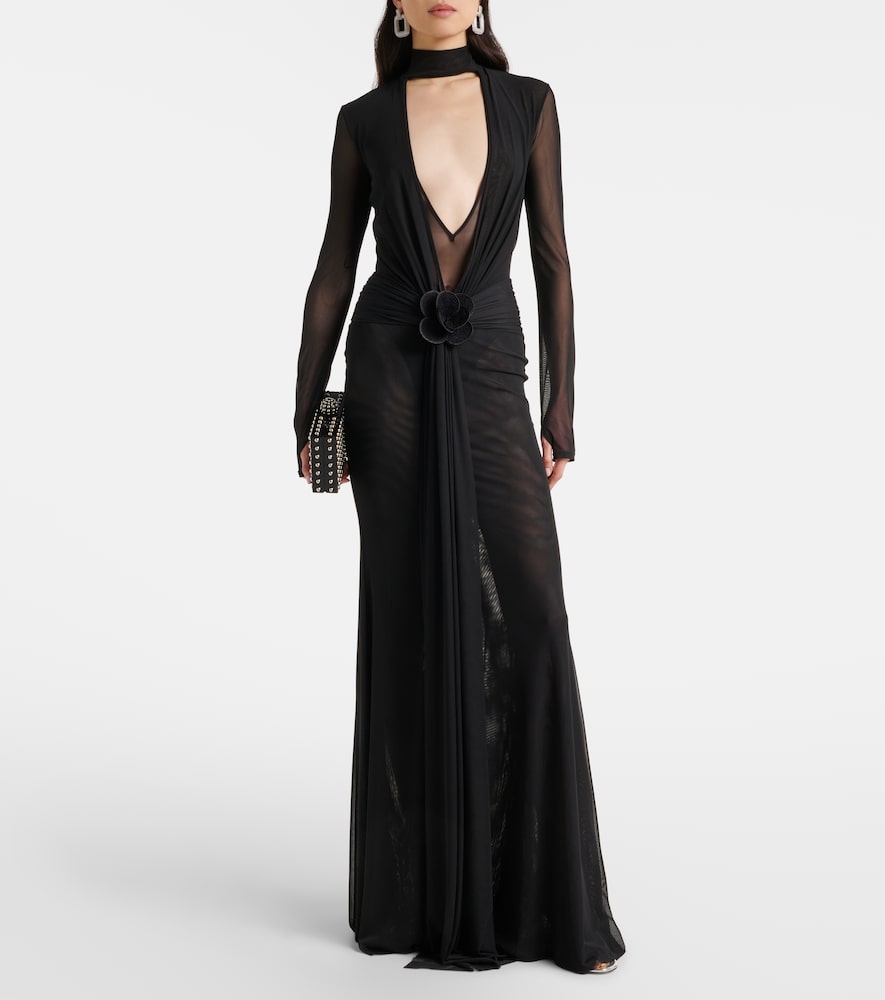  David Koma David Koma Robe Aus Mesh 