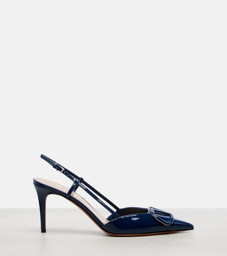  Valentino Garavani Valentino Garavani Slingback-pumps Vlogo 80 Aus Lackleder 