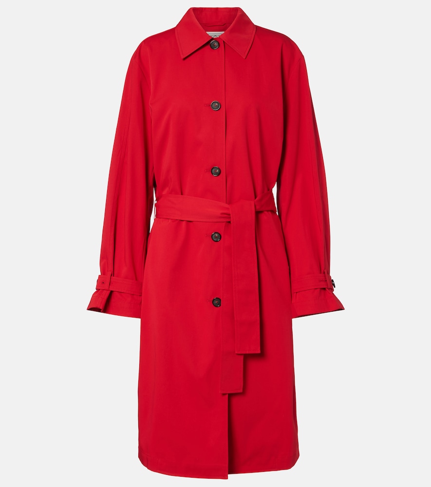Toteme Women's Red Cotton Trench Coat UK Size 10 - Mytheresa