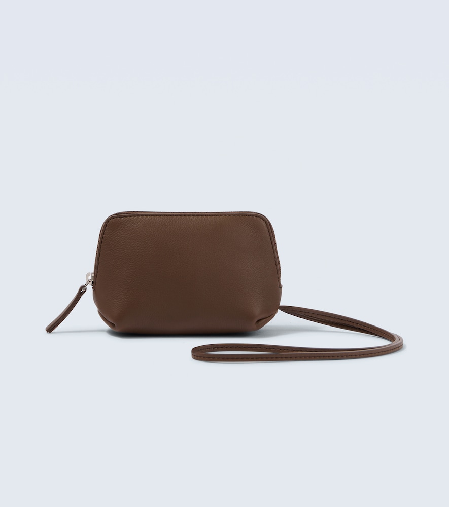 The Row Men's Brown Owen Leather Pouch - Mytheresa