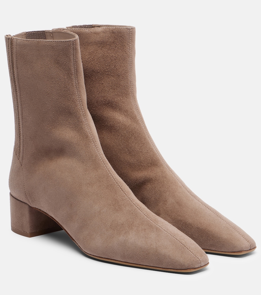 Aquazzura Saint Honoré 35 suede ankle boots