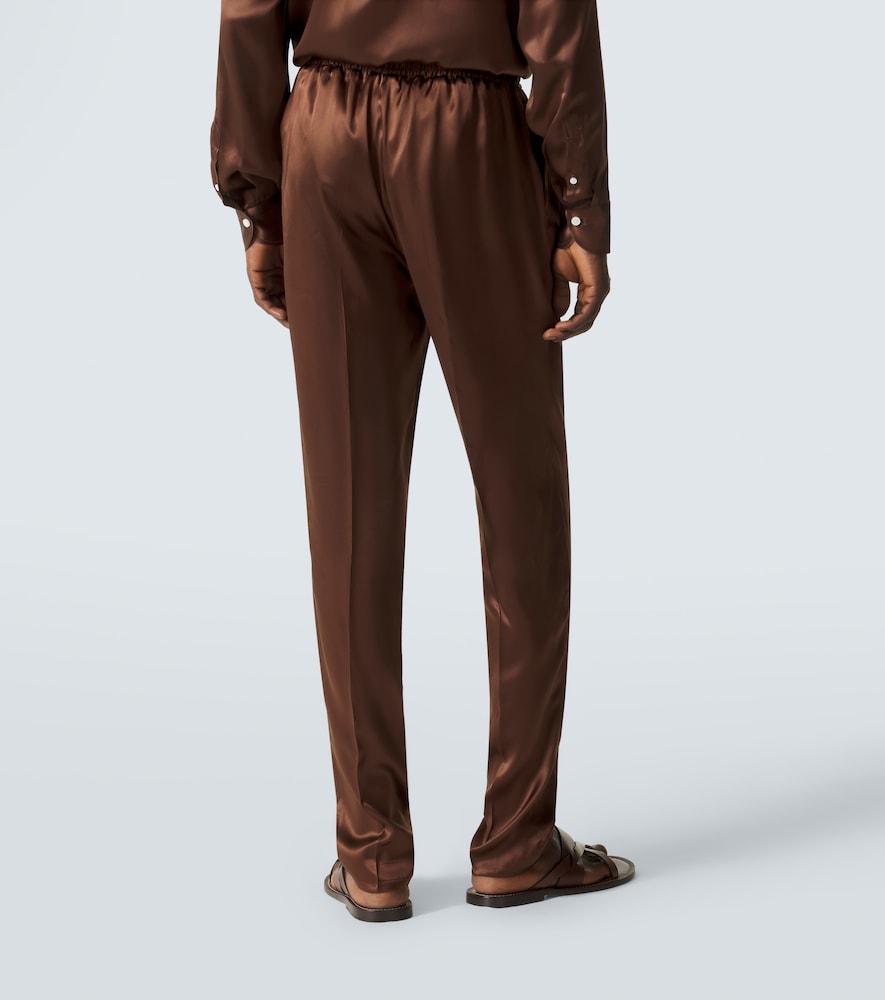  Rubinacci Rubinacci Reversible Silk Straight Pants 