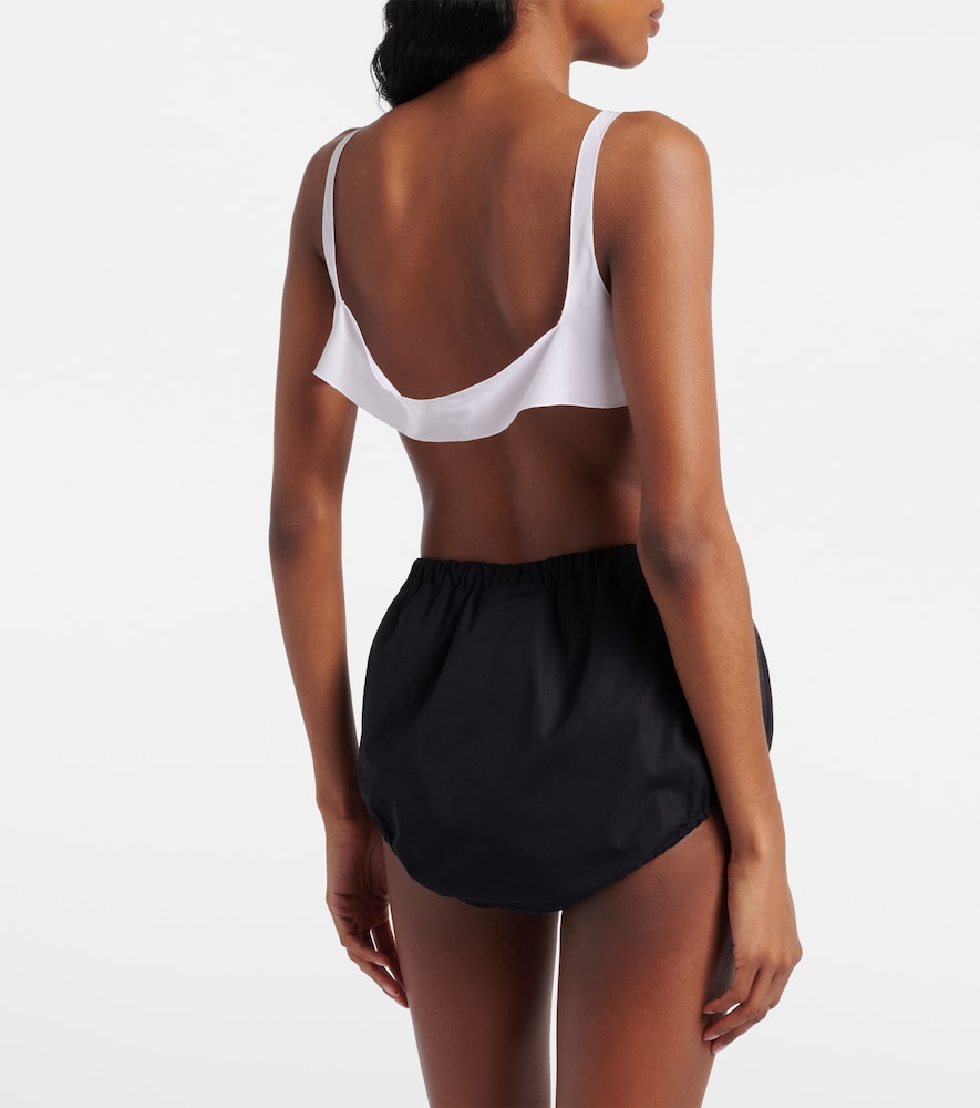  Prada Prada Silk Crepe De Chine Bra Top 